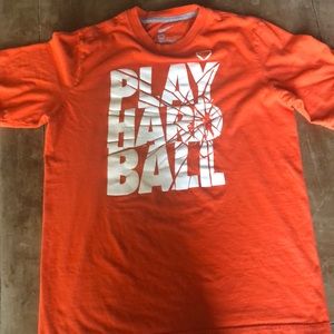 Orange Nike shirt
